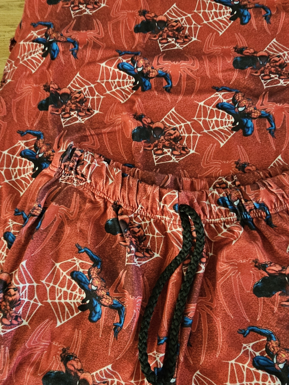 Red Spider-Print Kids Pajama Set - Character Graphic-HANDMADE From COSTA RICA - Picture 2 of 3